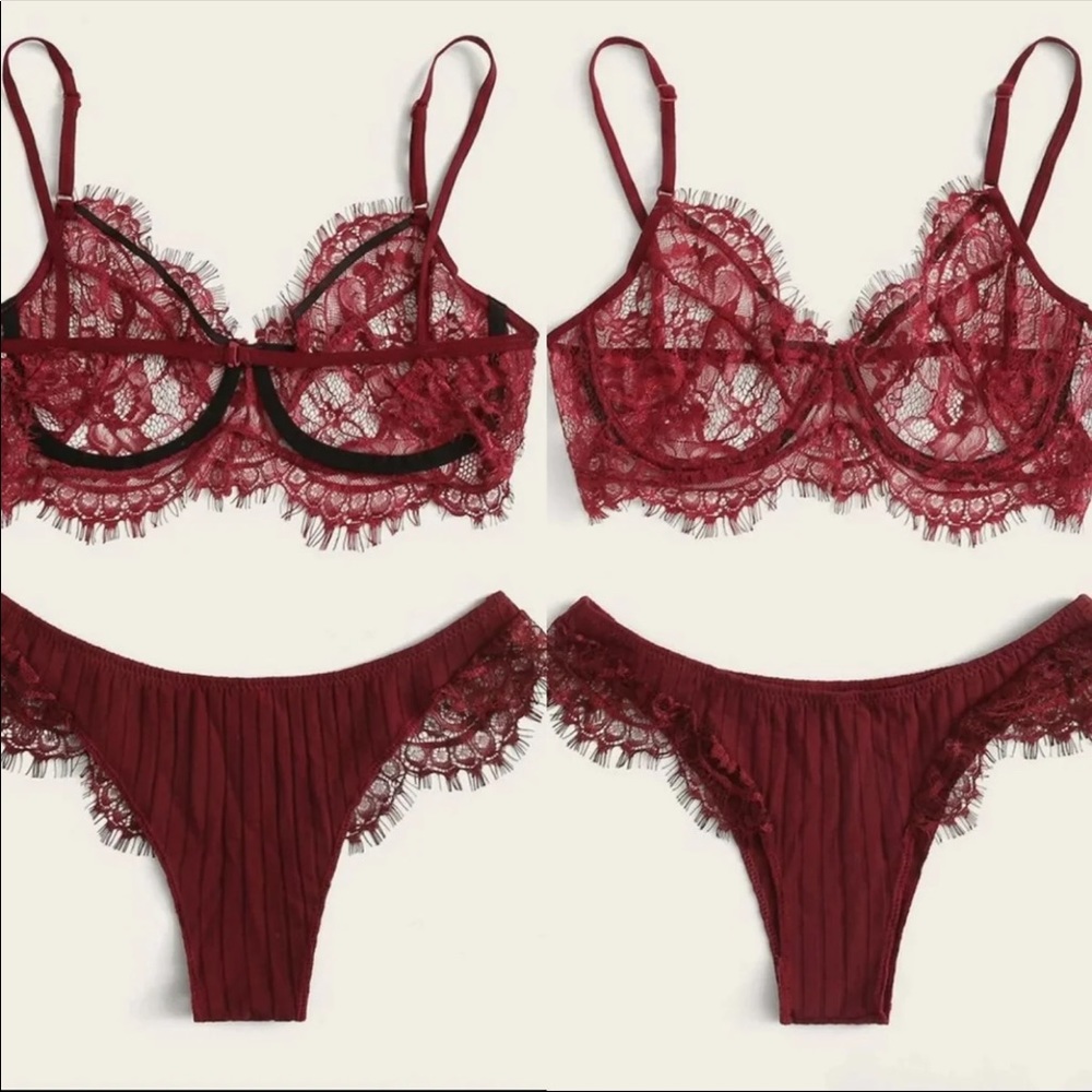 Lace Bra & Panty Lingerie Set